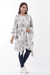 Women's Kaftan (Grey Printed)